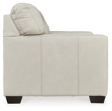 Belziani Sofa, Loveseat, Chair and Ottoman in Coconut - PKG015452