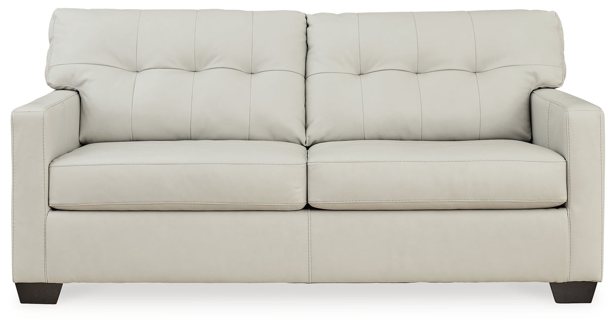 Belziani Sofa, Loveseat, Chair and Ottoman in Coconut - PKG015452