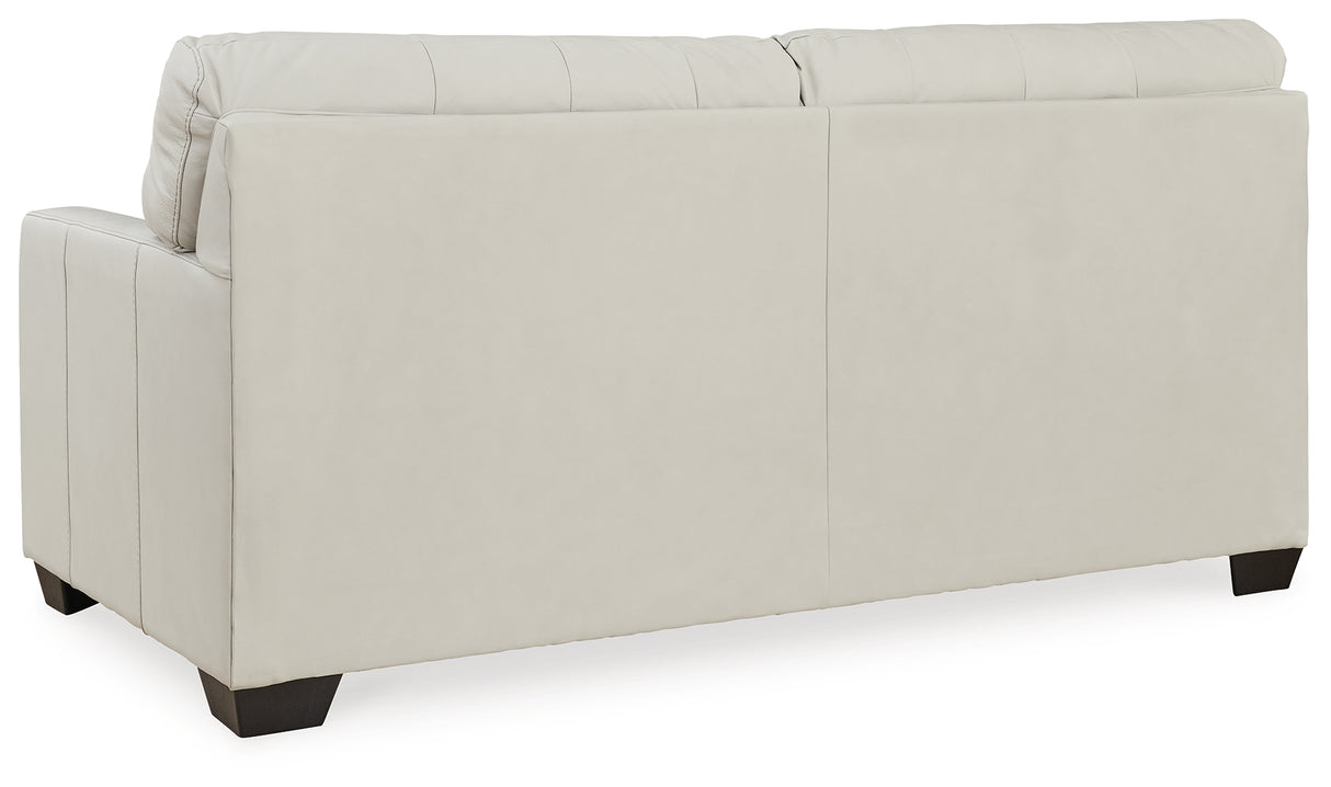 Belziani Sofa, Loveseat, Chair and Ottoman in Coconut - PKG015452