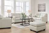 Belziani Sofa, Loveseat, Chair and Ottoman in Coconut - PKG015452