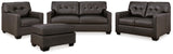 Belziani Sofa, Loveseat, Chair and Ottoman in Storm from Ashley - Luna Furniture