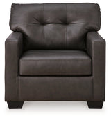 Belziani Sofa, Loveseat, Chair and Ottoman in Storm from Ashley - Luna Furniture