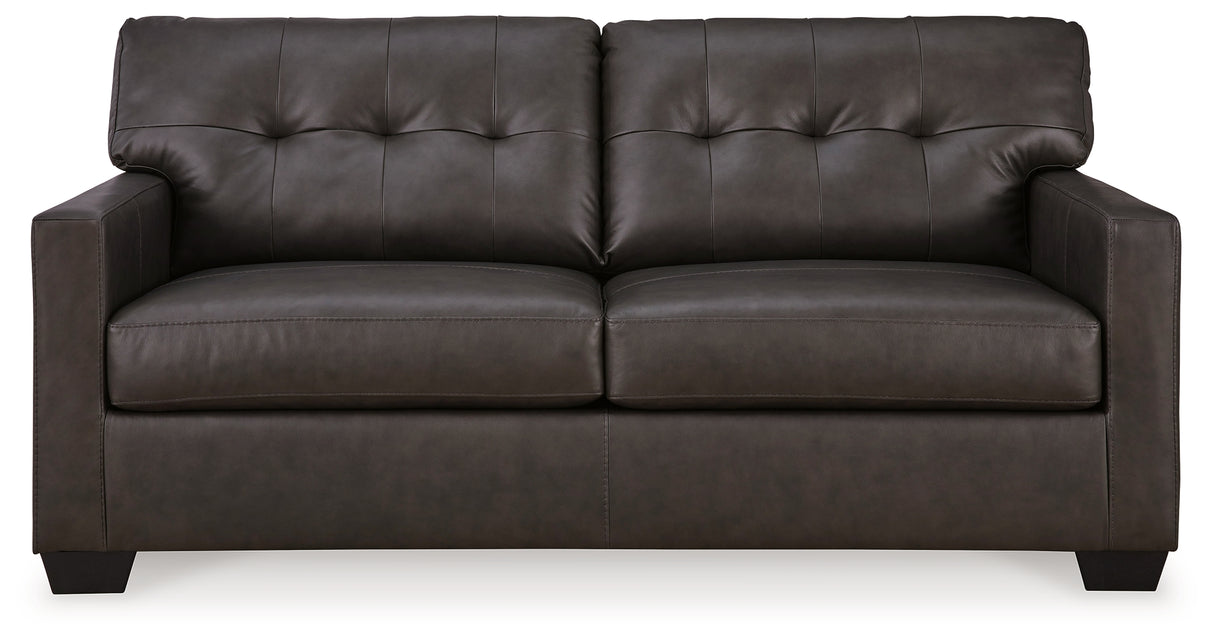 Belziani Sofa, Loveseat, Chair and Ottoman in Storm from Ashley - Luna Furniture