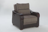 Bennett Armchair (Redeyef Brown)/W Brown Vynil  2 Pieces - 10-BEN-C932D-01-0