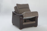 Bennett Armchair (Redeyef Brown)/W Brown Vynil  2 Pieces - 10-BEN-C932D-01-0