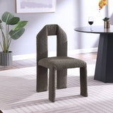 Bennett Boucle Fabric Dining Chair Olive, Set of 2 from Meridian - Luna Furniture