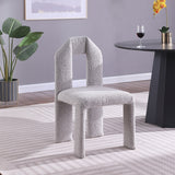 Bennett Boucle Fabric Dining Chair Taupe, Set of 2 from Meridian - Luna Furniture