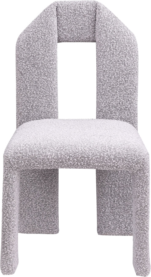 Bennett Boucle Fabric Dining Chair Taupe, Set of 2 from Meridian - Luna Furniture