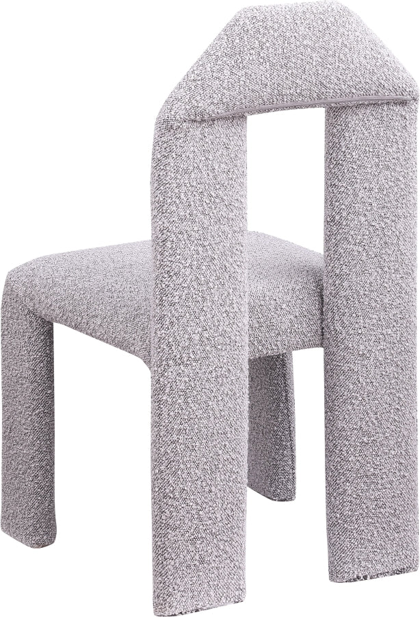 Bennett Boucle Fabric Dining Chair Taupe, Set of 2 from Meridian - Luna Furniture