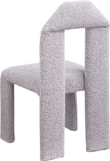 Bennett Boucle Fabric Dining Chair Taupe, Set of 2 from Meridian - Luna Furniture