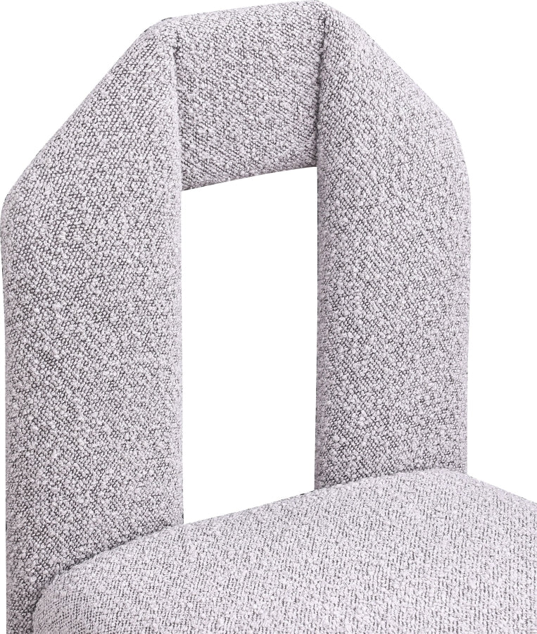 Bennett Boucle Fabric Dining Chair Taupe, Set of 2 from Meridian - Luna Furniture