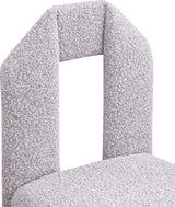 Bennett Boucle Fabric Dining Chair Taupe, Set of 2 from Meridian - Luna Furniture