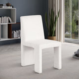 Benson Corduroy Dining Chair in Cream, Set of 2 from Meridian - Luna Furniture