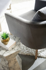 Bento Accent Table in Ivory Marble Concrete - 4610.IVO-MAR