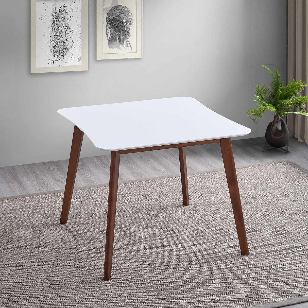 Benton Modern White Top Dining Table - DTB03200500