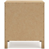 Bermacy Full Panel Headboard with Dresser and 2 Nightstands in Light Brown from Ashley - Luna Furniture