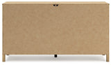 Bermacy Full Panel Headboard with Dresser and 2 Nightstands in Light Brown from Ashley - Luna Furniture