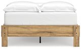 Bermacy Full Platform Bed with 2 Nightstands in Light Brown from Ashley - Luna Furniture