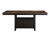 Bermuda 60-80″ Storage Counter Table with 20″ Leaf - BEM500PT