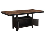 Bermuda 60-80″ Storage Counter Table with 20″ Leaf - BEM500PT