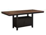 Bermuda 60-80″ Storage Counter Table with 20″ Leaf - BEM500PT