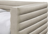 Beverly Vegan Leather Twin Daybed Beige from Meridian - Luna Furniture