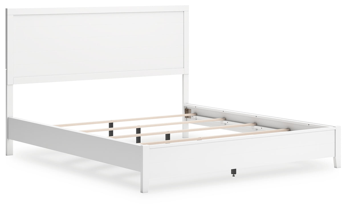 Binterglen California King Panel Bed with Dresser and Nightstand in White from Ashley - Luna Furniture