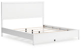 Binterglen California King Panel Bed with Dresser and Nightstand in White from Ashley - Luna Furniture