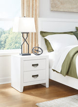 Binterglen California King Panel Bed with Dresser and Nightstand in White from Ashley - Luna Furniture