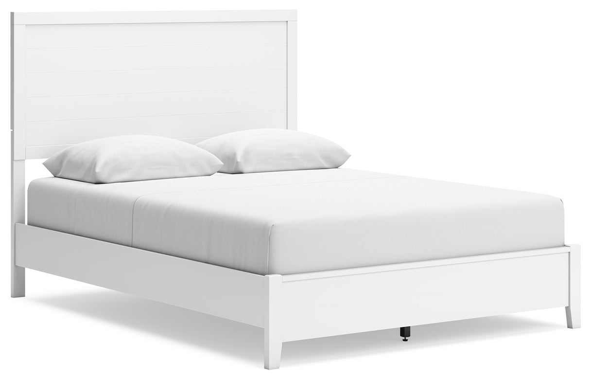 Binterglen California King Panel Bed with Dresser in White from Ashley - Luna Furniture