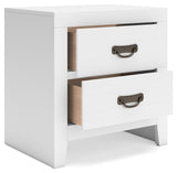 Binterglen Full Panel Bed with Dresser and 2 Nightstands in White from Ashley - Luna Furniture