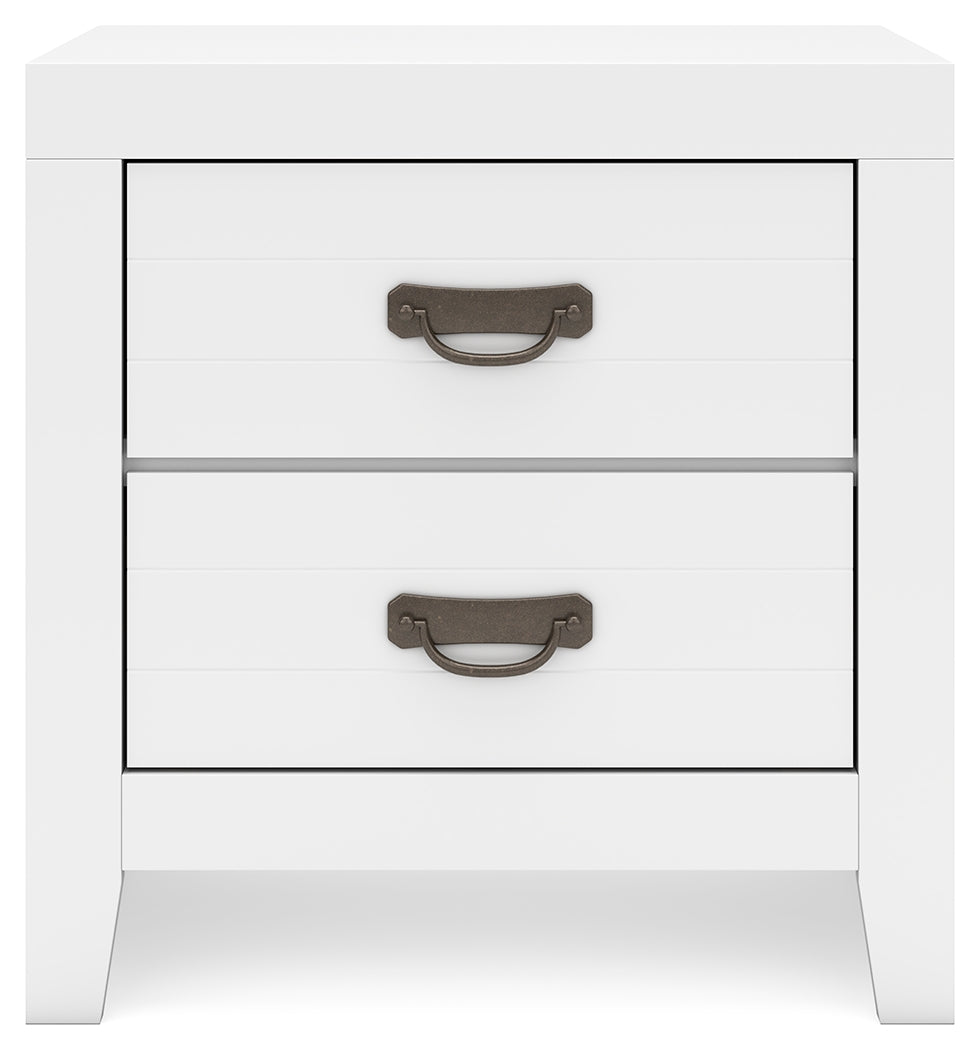 Binterglen Full Panel Bed with Dresser and Nightstand in White from Ashley - Luna Furniture