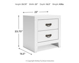 Binterglen Full Panel Bed with Dresser and Nightstand in White from Ashley - Luna Furniture