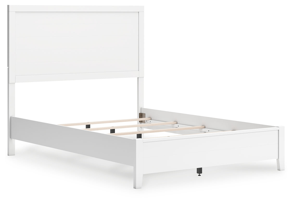 Binterglen Full Panel Bed with Dresser in White from Ashley - Luna Furniture