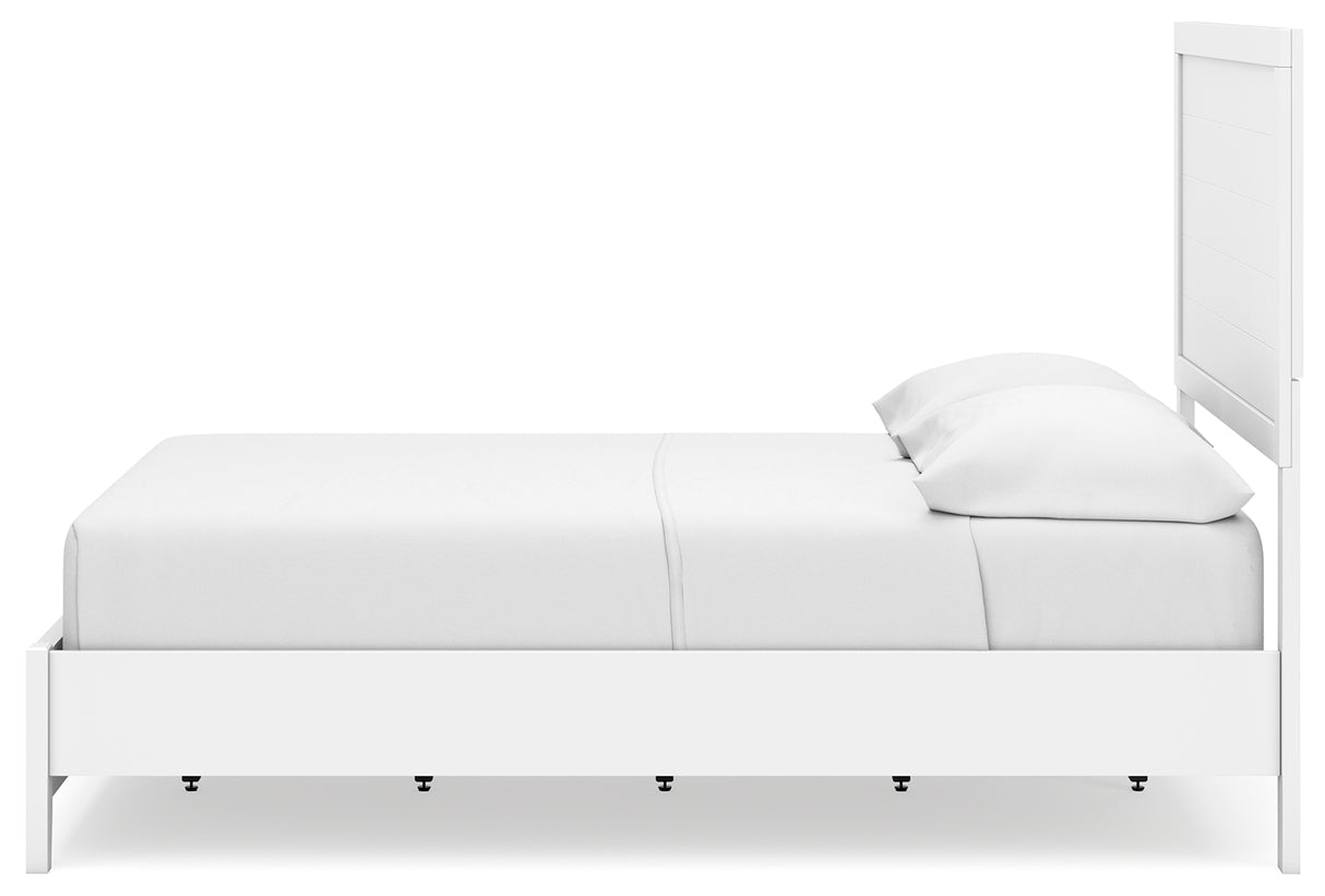 Binterglen Full Panel Bed with Dresser in White from Ashley - Luna Furniture