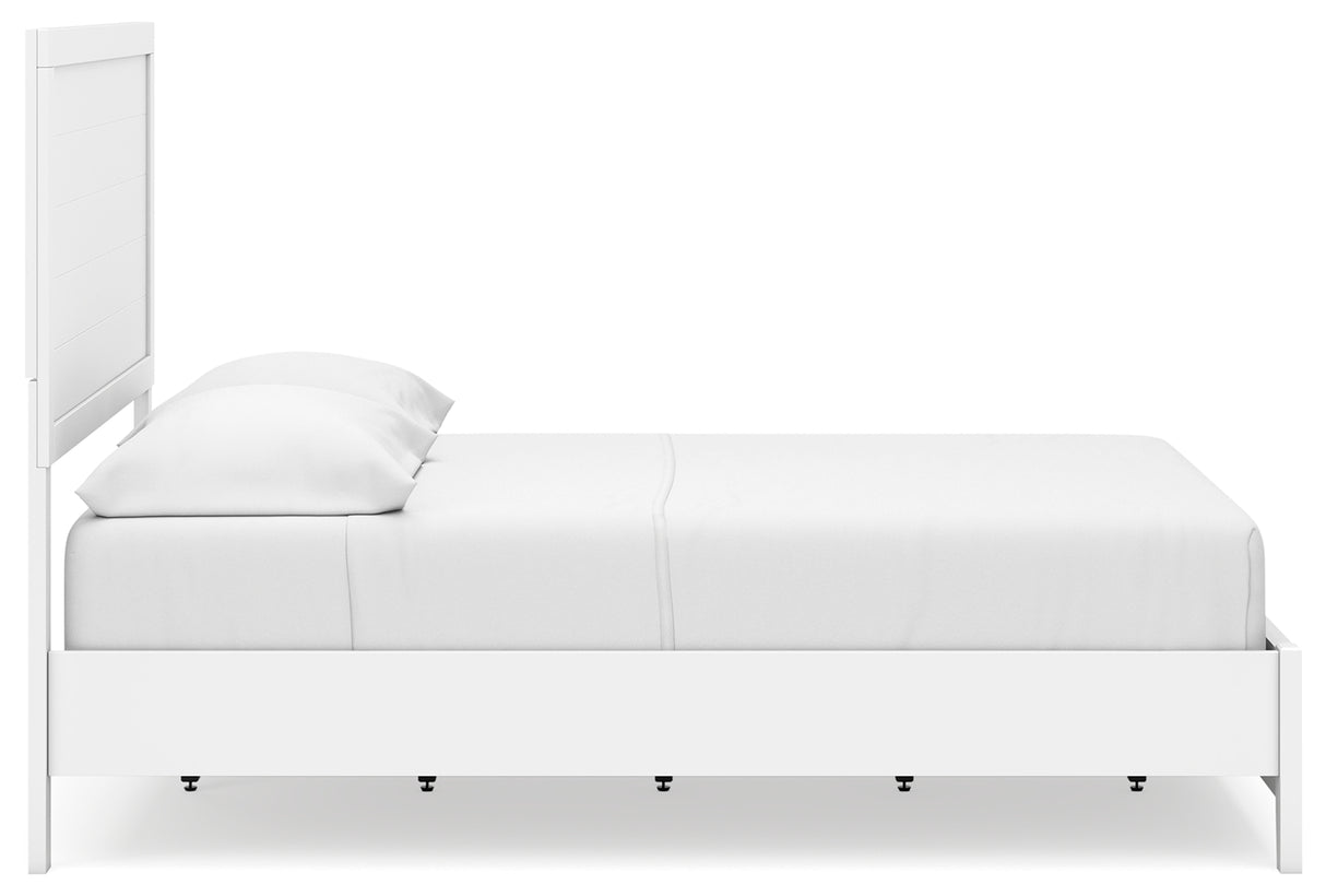 Binterglen Full Panel Bed with Dresser in White from Ashley - Luna Furniture