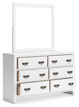 Binterglen Full Panel Bed with Mirrored Dresser and Chest in White from Ashley - Luna Furniture