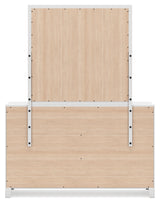 Binterglen Full Panel Bed with Mirrored Dresser and Chest in White from Ashley - Luna Furniture