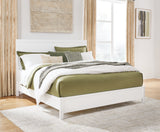 Binterglen King Panel Bed with Dresser and Nightstand in White from Ashley - Luna Furniture