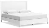 Binterglen King Panel Bed with Dresser and Nightstand in White from Ashley - Luna Furniture