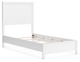 Binterglen Twin Panel Bed with Dresser and 2 Nightstands in White from Ashley - Luna Furniture