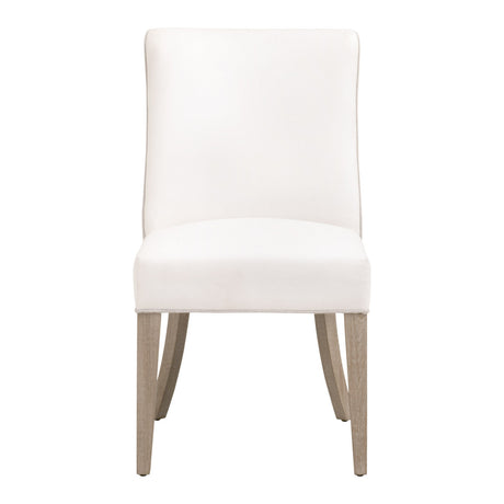 Duet Dining Chair in Livesmart Peyton-Pearl, Performance Bisque French Linen, Natural Gray Ash, Set of 2 - 6491UP.NG/LPPRL/BIS