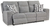 Biscoe Sofa, Loveseat and Recliner in Pewter - PKG015839