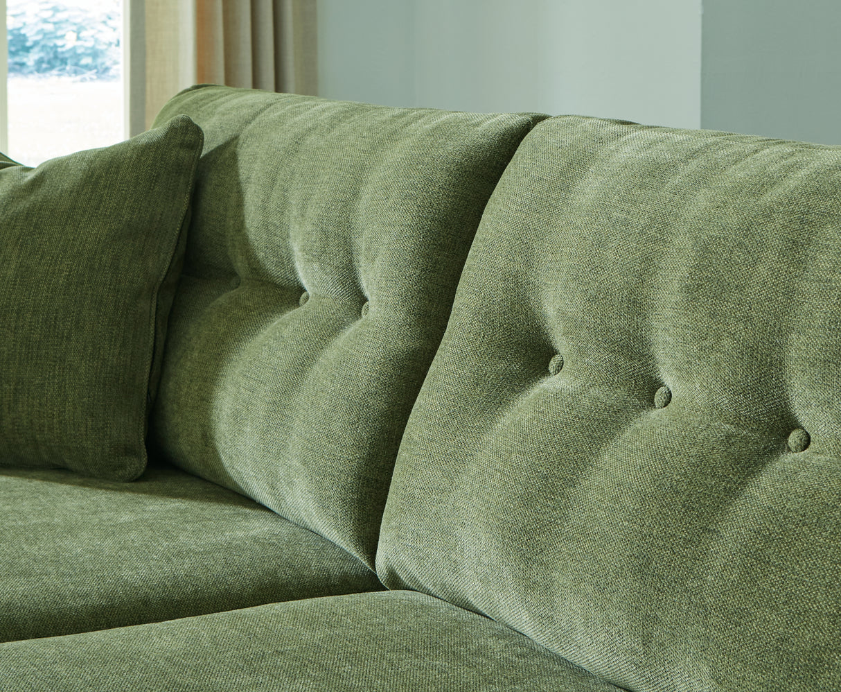 Bixler Sofa and Loveseat in Olive - PKG016464