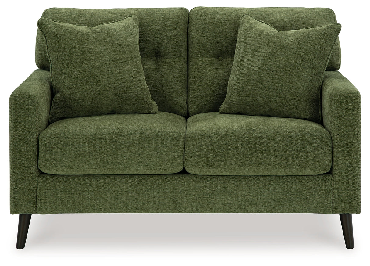 Bixler Sofa and Loveseat in Olive - PKG016464