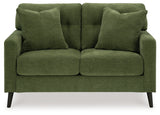 Bixler Sofa and Loveseat in Olive - PKG016464