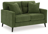 Bixler Sofa and Loveseat in Olive - PKG016464