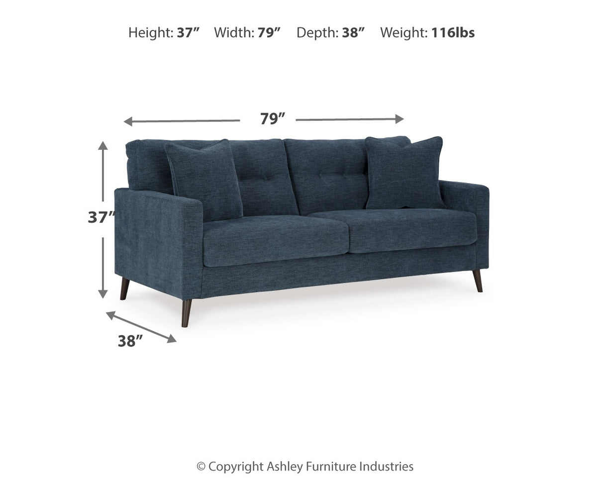 Bixler Sofa, Loveseat and Chair in Navy - PKG016463