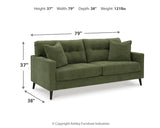 Bixler Sofa, Loveseat and Chair in Olive - PKG016465