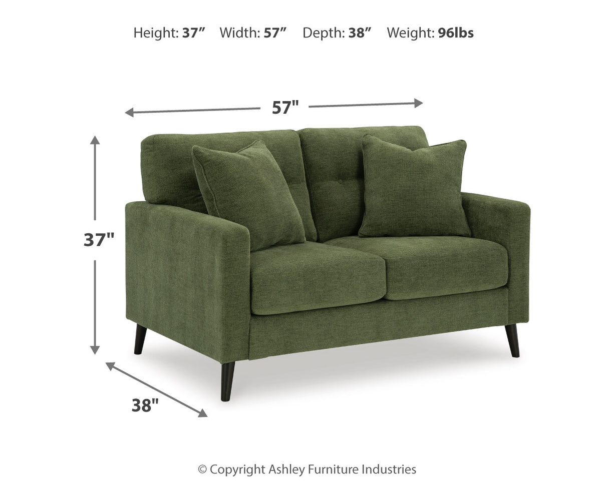 Bixler Sofa, Loveseat and Chair in Olive - PKG016465